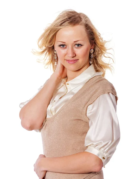 Joven mujer sonriendo — Foto de Stock