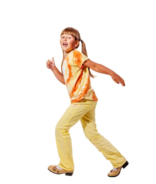 Little girl walking — Stock Photo, Image