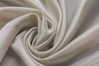 Beyaz tekstil çoklu bukleli parlak kumaş arkaplan
