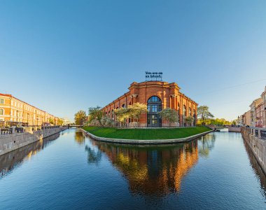 New Holland modern sanat ve eğlence parkı Saint-Petersburg Rusya 'da