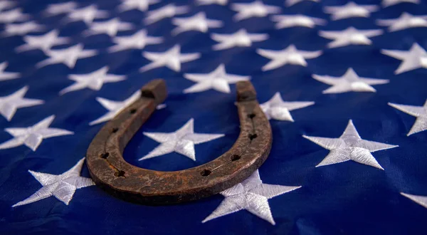 Horse shoe flag — Stock Photo, Image