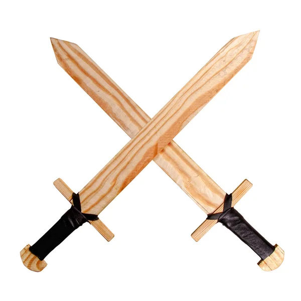 Kind houten zwaarden — Stockfoto