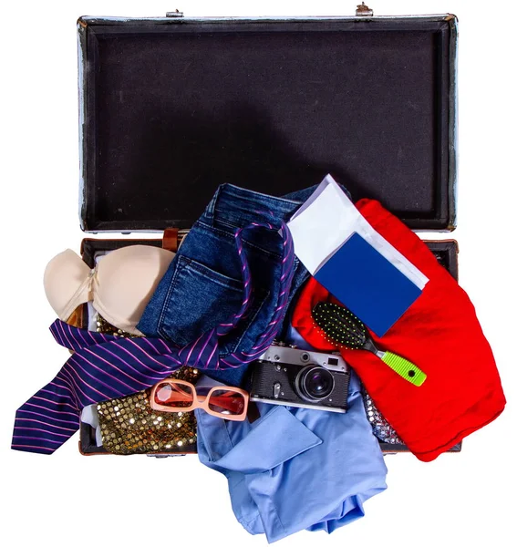旅行の準備ができているスーツケース — ストック写真