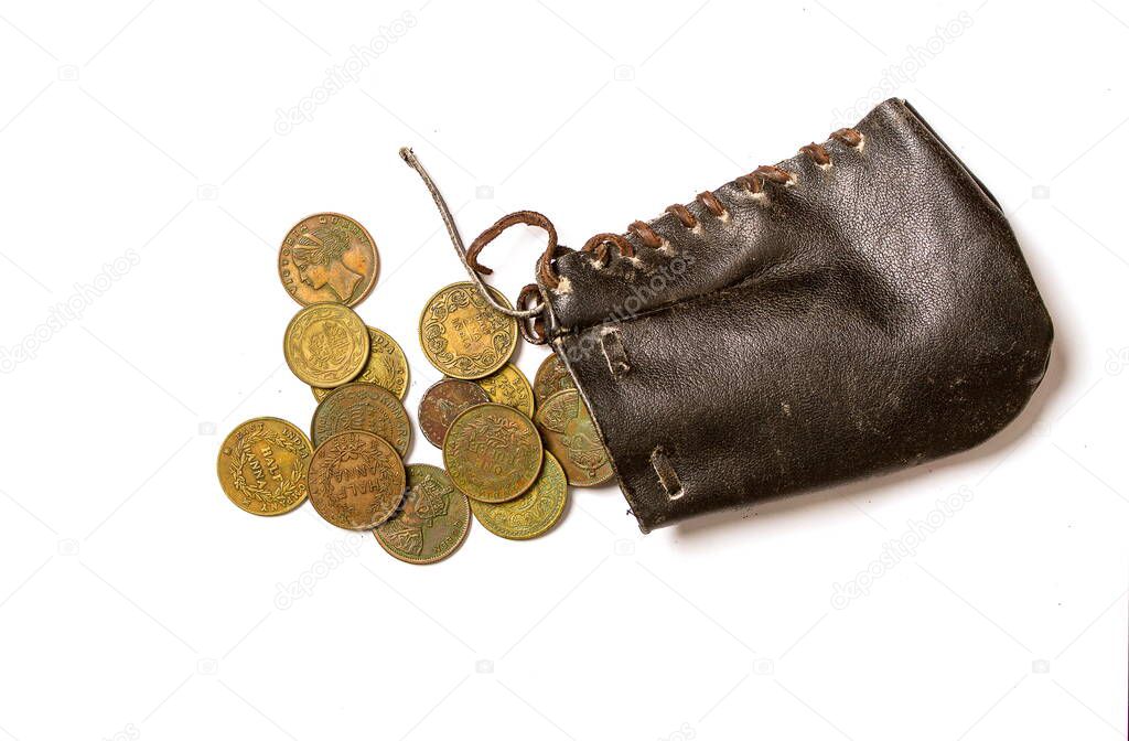 old coins purse