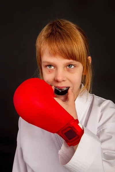 Boca guarda menina — Fotografia de Stock