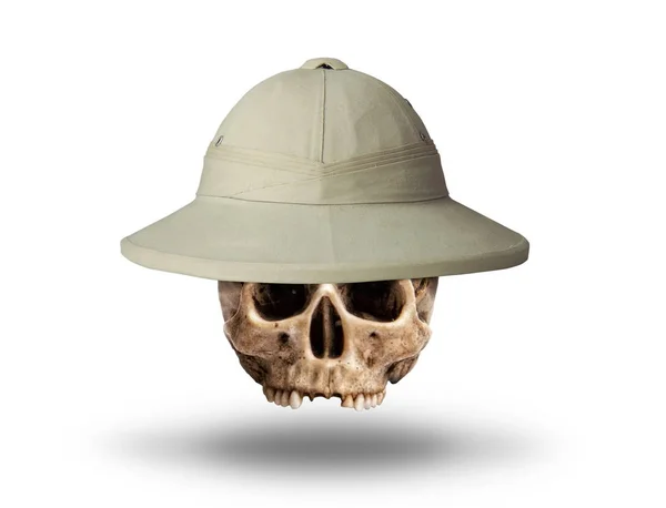 Sombrero de corcho cráneo — Foto de Stock