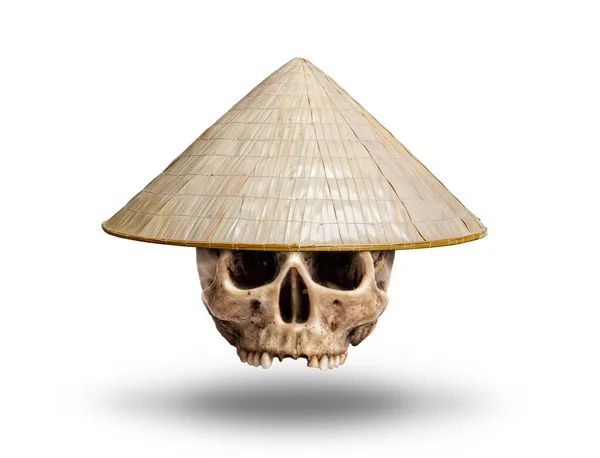 Skull vietnam hat — Stockfoto