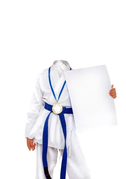 Karate-Medaille leer — Stockfoto