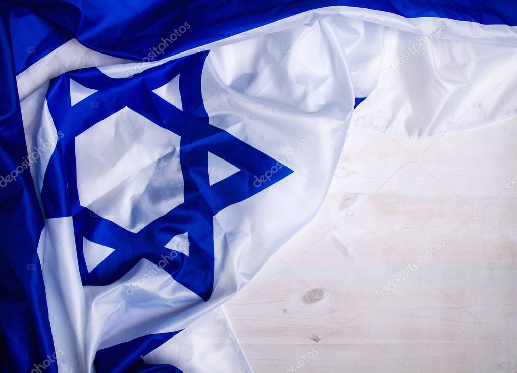 Israeli flag on the boards