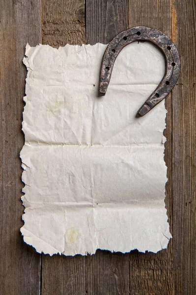 Horseshoe old scroll — Stock fotografie