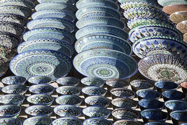 Stoviglie in ceramica, Uzbekistan — Foto Stock