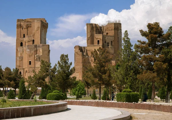 Ak-Saray Palace, Şehrisabz kalıntıları — Stok fotoğraf