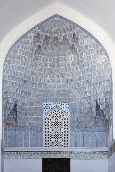 Decoratid wall niche in Gur-e-Amir mausoleum, Samarkand