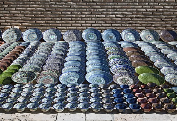Stoviglie in ceramica, Uzbekistan — Foto Stock