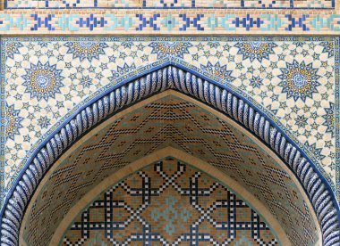 Süslü pencere niş duvarında, Özbekistan