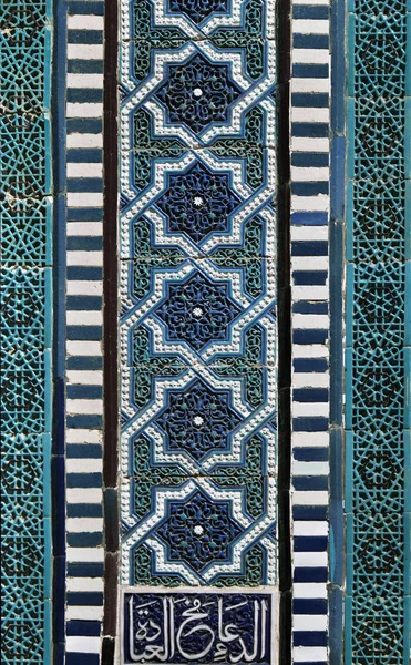 Gamla östra mosaik på väggen, Uzbekistan — Stockfoto