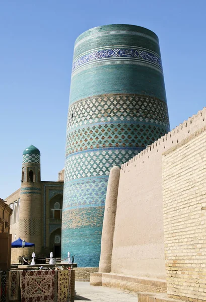 Kalta Minor minaret i Khiva, Usbekistan - Stock-foto