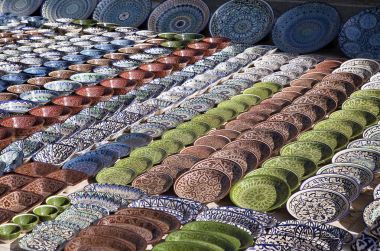 Seramik dishware, Özbekistan
