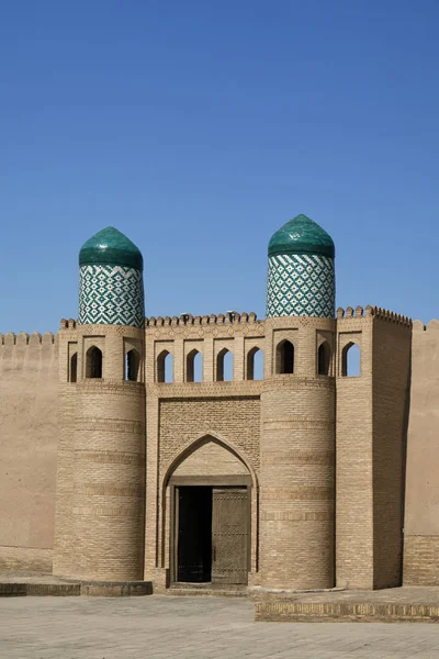 Kunya Arkporten i Khiva, Usbekistan - Stock-foto