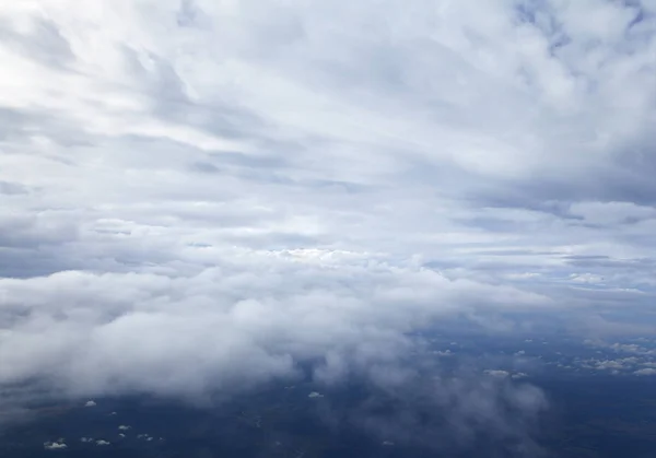 Хмари, вид з літака — стокове фото
