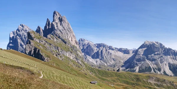 Seceda montagna nelle Dolomiti, panorama — Foto Stock