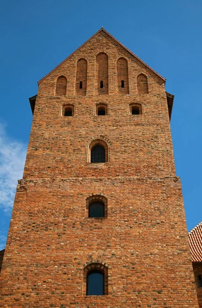 Tornya a Trakai Castle közelében Vilnius — Stock Fotó