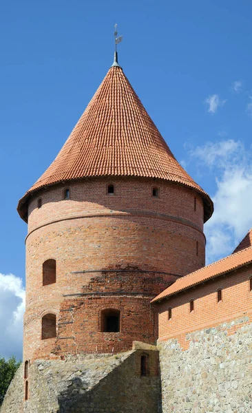 Toren van het Trakai kasteel in de buurt van Vilnius — Stockfoto