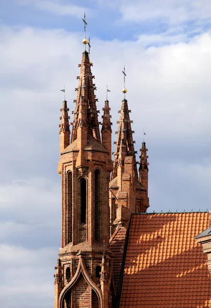 Церковь Святого Аннаса в Вильнюсе — стоковое фото