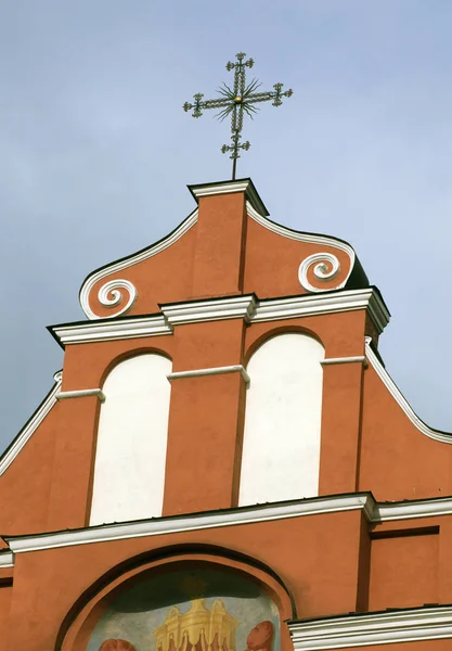 세인트 프랜시스 교회와 빌니우스에서 세인트 버나드 — 스톡 사진