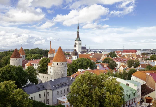 Вид с воздуха на Таллин — стоковое фото