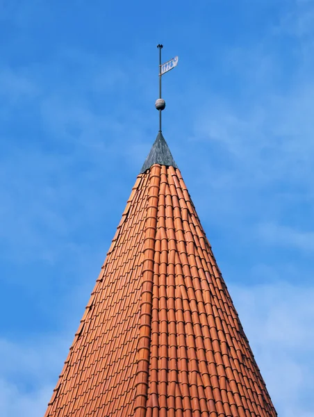 一座旧塔楼的屋顶 — 图库照片