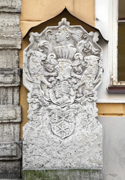 Door of the Brotherhood of Blackheads in Tallinn — Stock Photo, Image