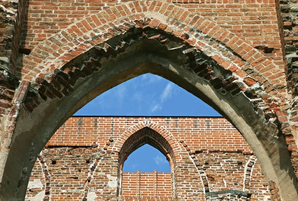 Ruines of the Tartu cathedral Stock Picture