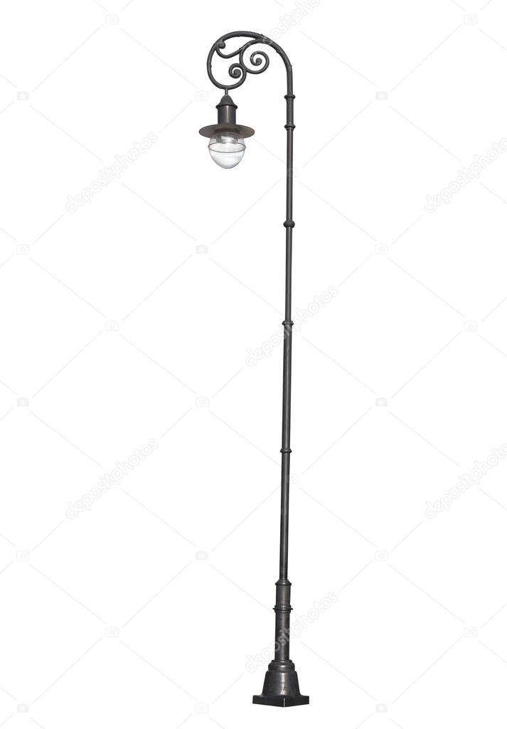 Street lamppost, isolated