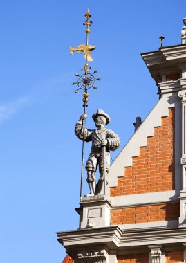 Sculpture on the House of the Blackheads in Riga clipart