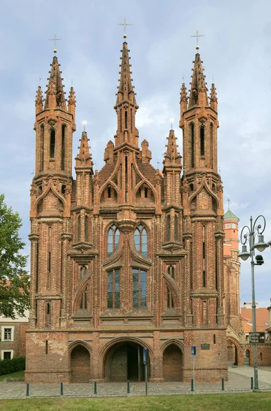 St. Annas kerk in Vilnius, Litouwen — Stockfoto