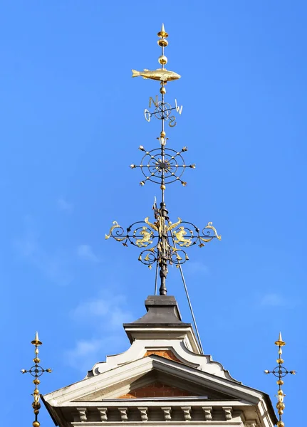 Top of the House of the Blackheads in Riga — Stock Photo, Image