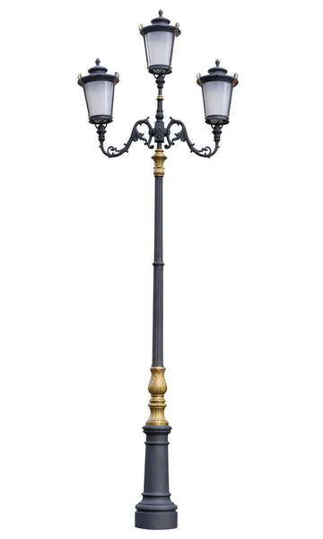 Street lamppost, isolated — Stock Photo, Image