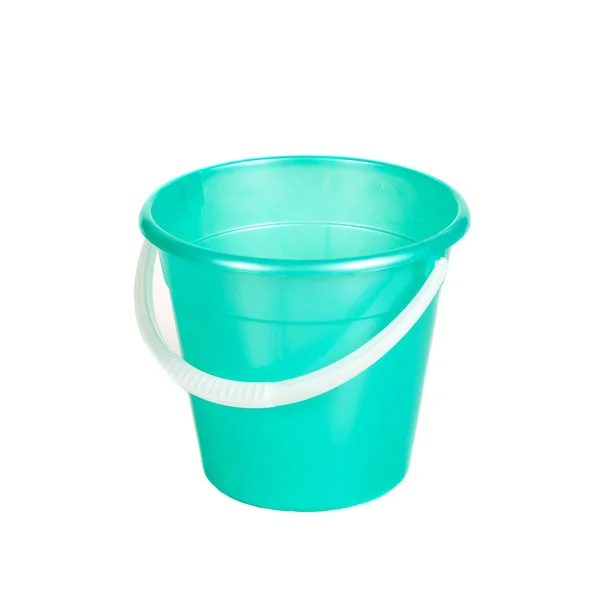 Secchio di plastica verde — Foto Stock