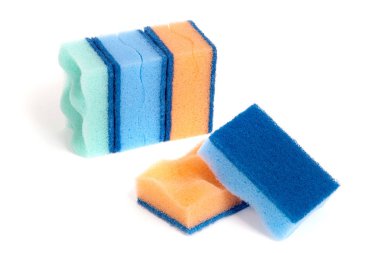 bir dizi sünger Temizleme