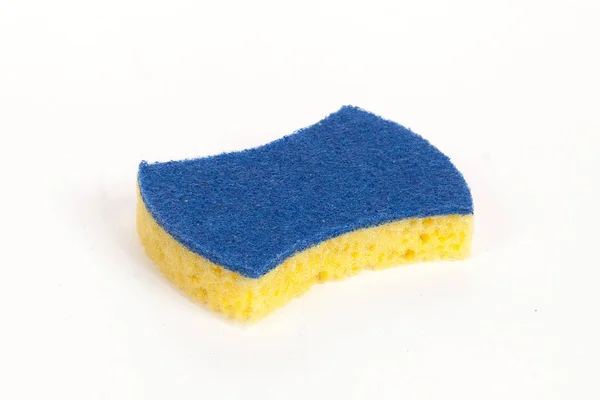 Yellow scouring sponge — Stock Photo, Image