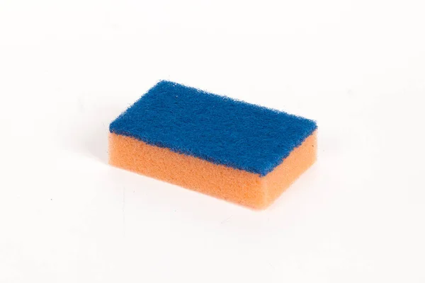 Orange scouring sponge — Stock Photo, Image