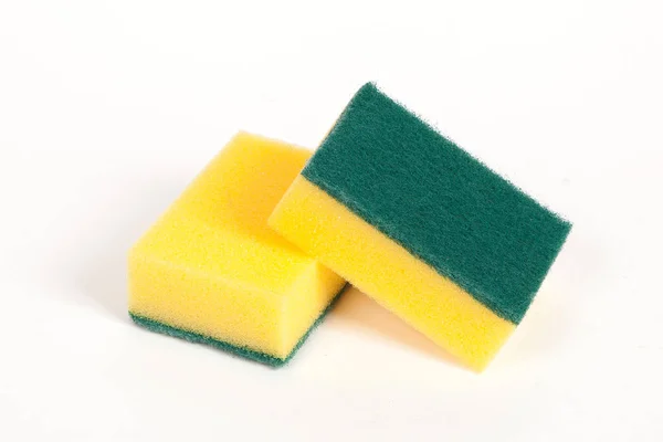 Duas esponjas de limpeza — Fotografia de Stock
