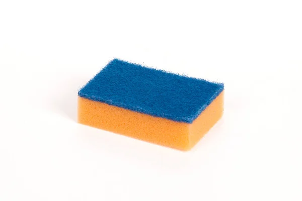 Orange scouring sponge — Stock Photo, Image