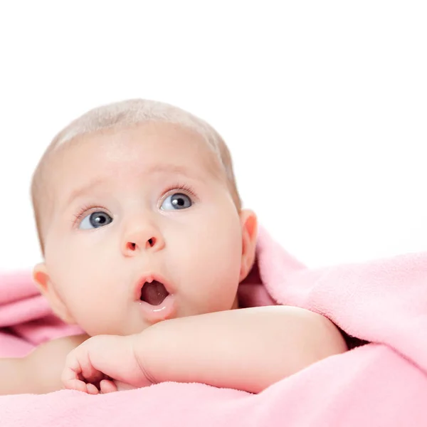 De kleine mooie baby — Stockfoto