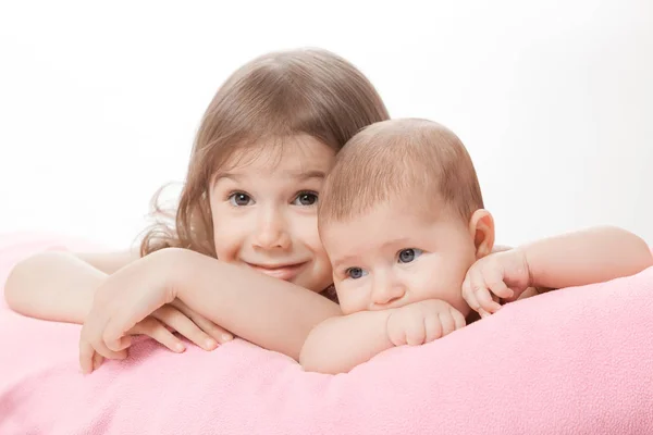 Two little girls of the sisters — Stock Photo, Image