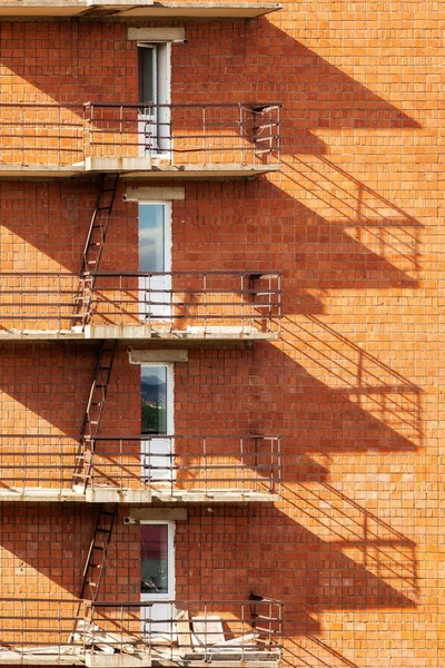 Una serie de balcones — Foto de Stock