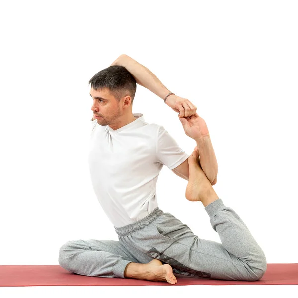 Man gör yoga — Stockfoto