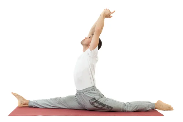 Człowiek uprawiający jogę — Zdjęcie stockowe