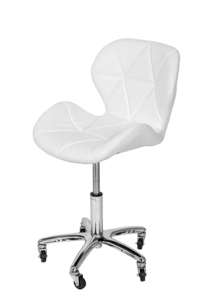 Gespecialiseerde stoel voor witte cosmetoloog op wielen — Stockfoto